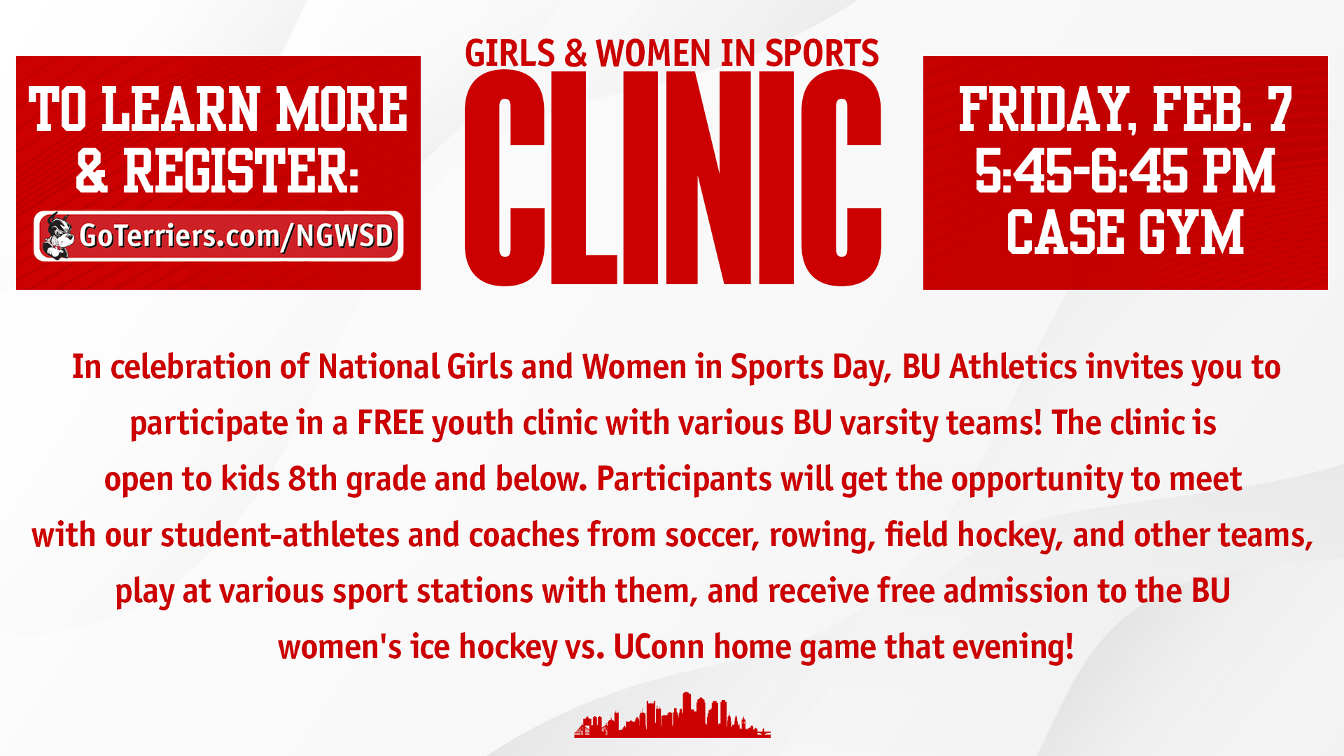 National Girls & Women in Sports Clinic 2025 at BU